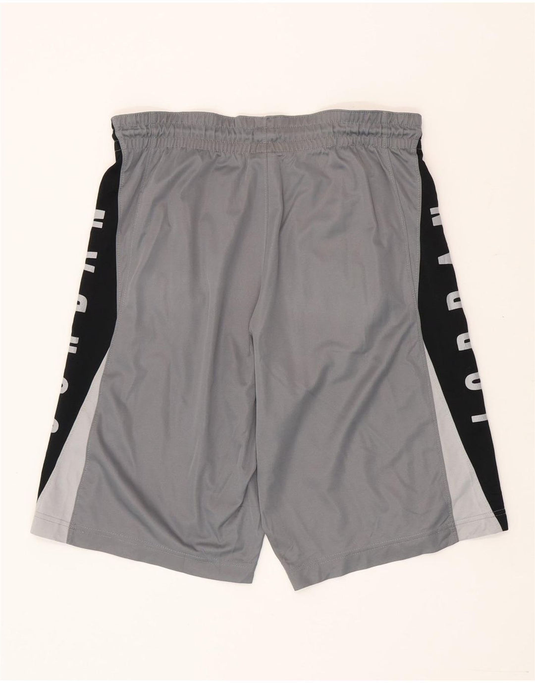 Jordan Mens Dri Fit Graphic Sport Shorts Small  Grey Colourblock Polyester