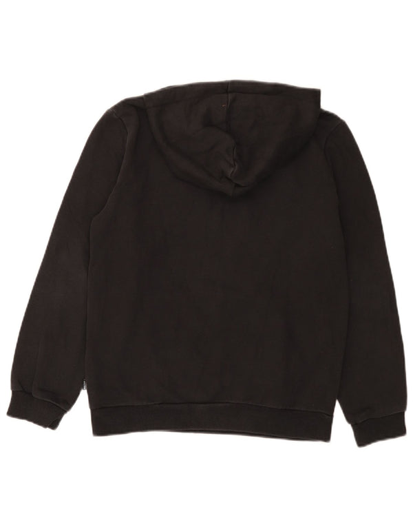 Puma Boys Graphic Hoodie Jumper 11-12 Years Black Cotton