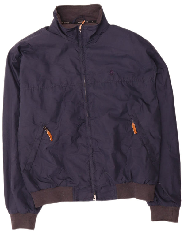 Marina Yachting Mens Rain Jacket IT 50 Large Navy Blue Polyester