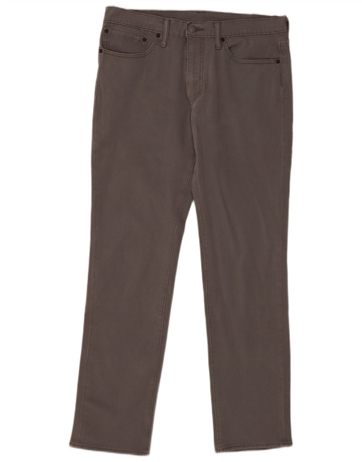 Levi's Mens 511 Slim Jeans W34 L34 Grey Cotton