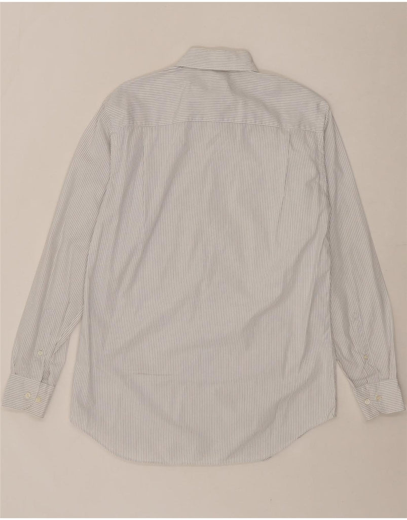 ARMANI COLLEZIONI Mens Shirt Medium White Pinstripe Vintage Armani Collezioni and Second-Hand Armani Collezioni from Messina Hembry 