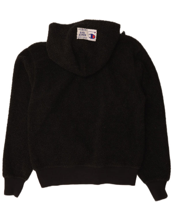 Champion Mens Hooded Fleece Jumper Medium Black