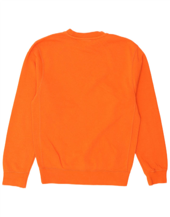 Nike Mens Sweatshirt Jumper XS Orange Cotton