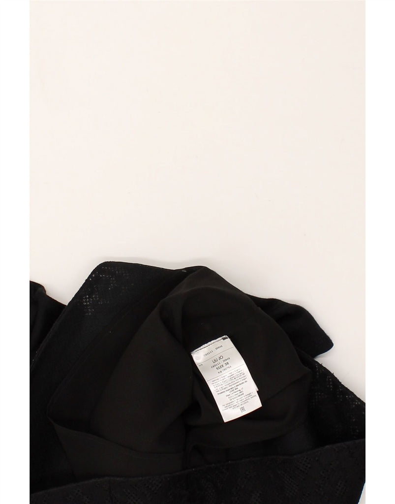 LIU JO Womens Long Sleeve Basic Dress IT 38 XS Black Floral Wool | Vintage Liu Jo | Thrift | Second-Hand Liu Jo | Used Clothing | Messina Hembry 