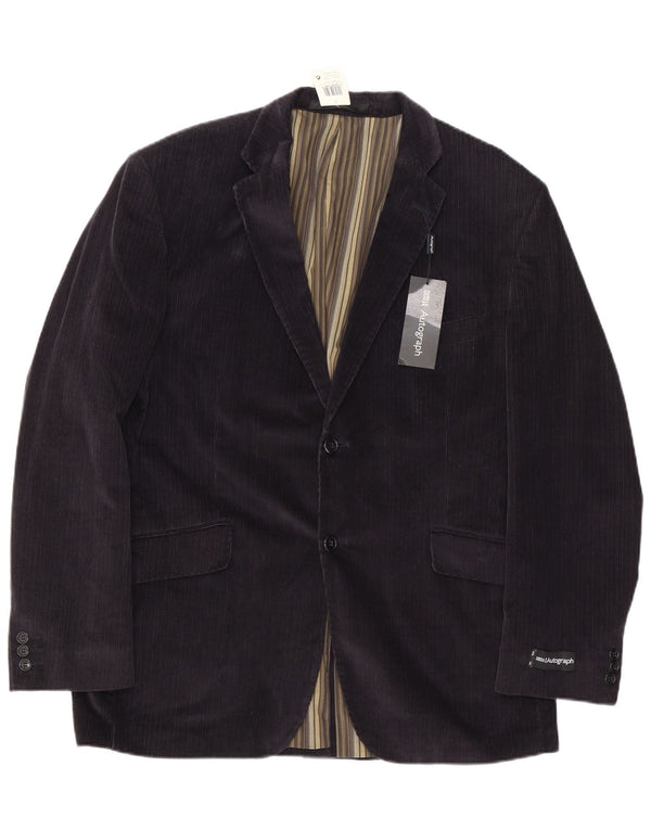 Marks & Spencer Mens Autograph 2 Button Blazer Jacket UK 40 Large Black