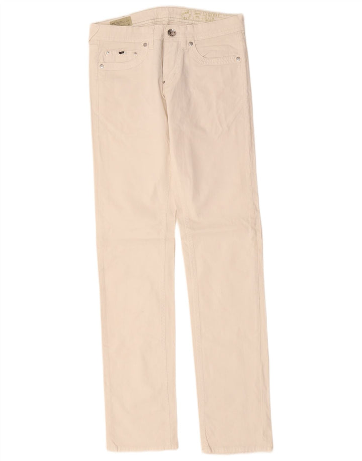 Gas Womens Albert Slim Jeans W29 L34 White Cotton