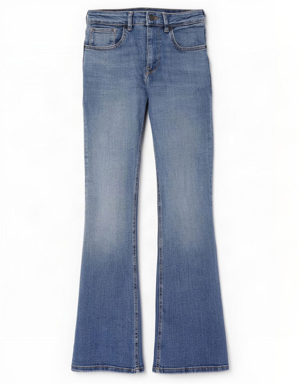Zara Womens Flared Jeans EU 38 Small W28 L33 Blue Cotton