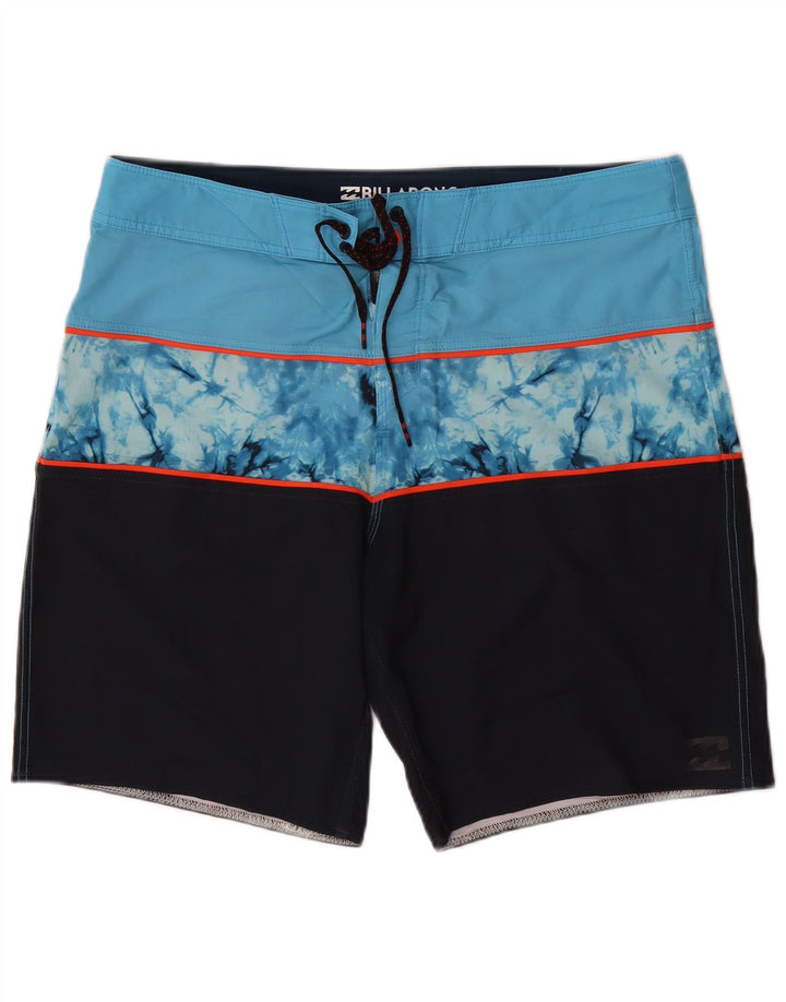 BILLABONG Mens Swimming Shorts Medium Blue Colourblock