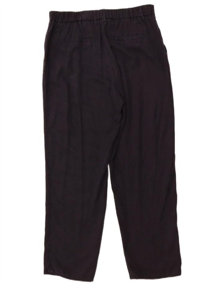 HOBBS Womens Straight Chino Trousers UK 12 Medium W30 L28 Navy Blue