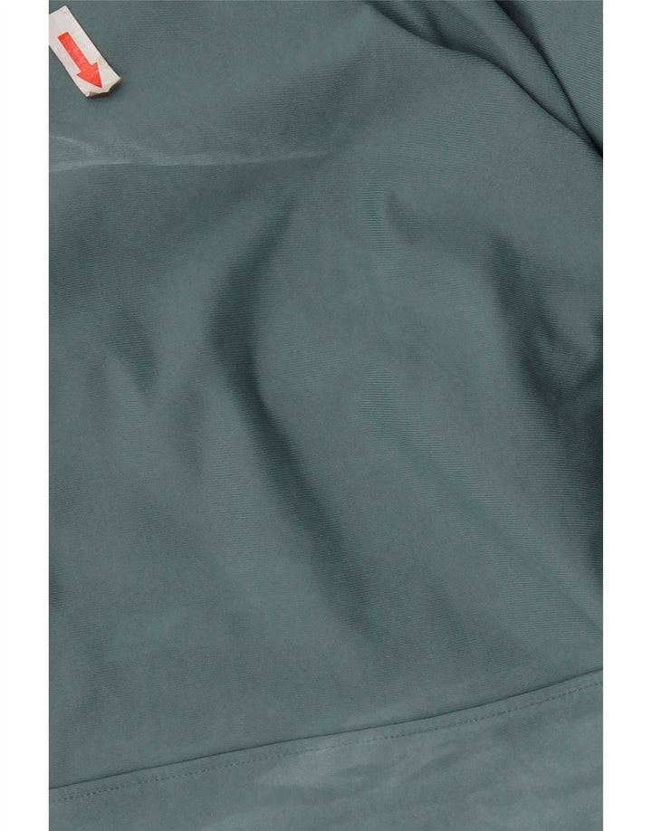 Under Armour Mens Hooded Pullover Tracksuit Top Large Turquoise Elastane