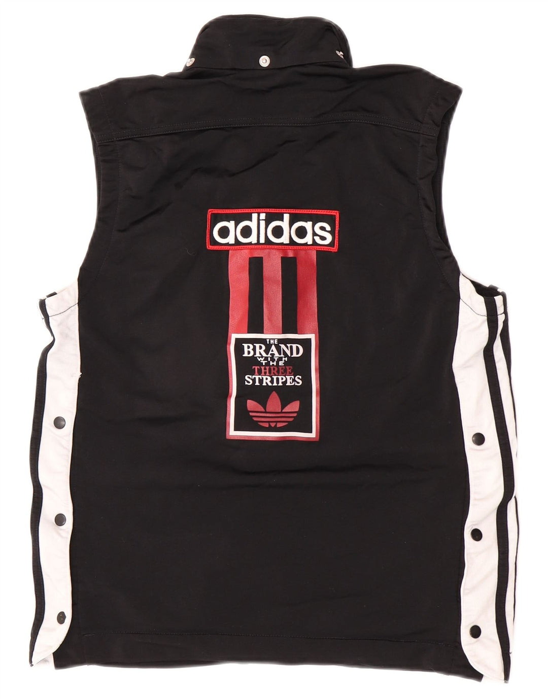 Adidas Boys Graphic Tracksuit Top Jacket 13-14 Years Black Colourblock