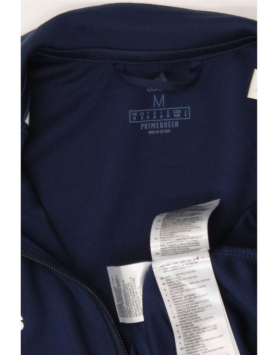 Adidas Mens Aeroready Tracksuit Top Jacket Medium Navy Blue Polyester