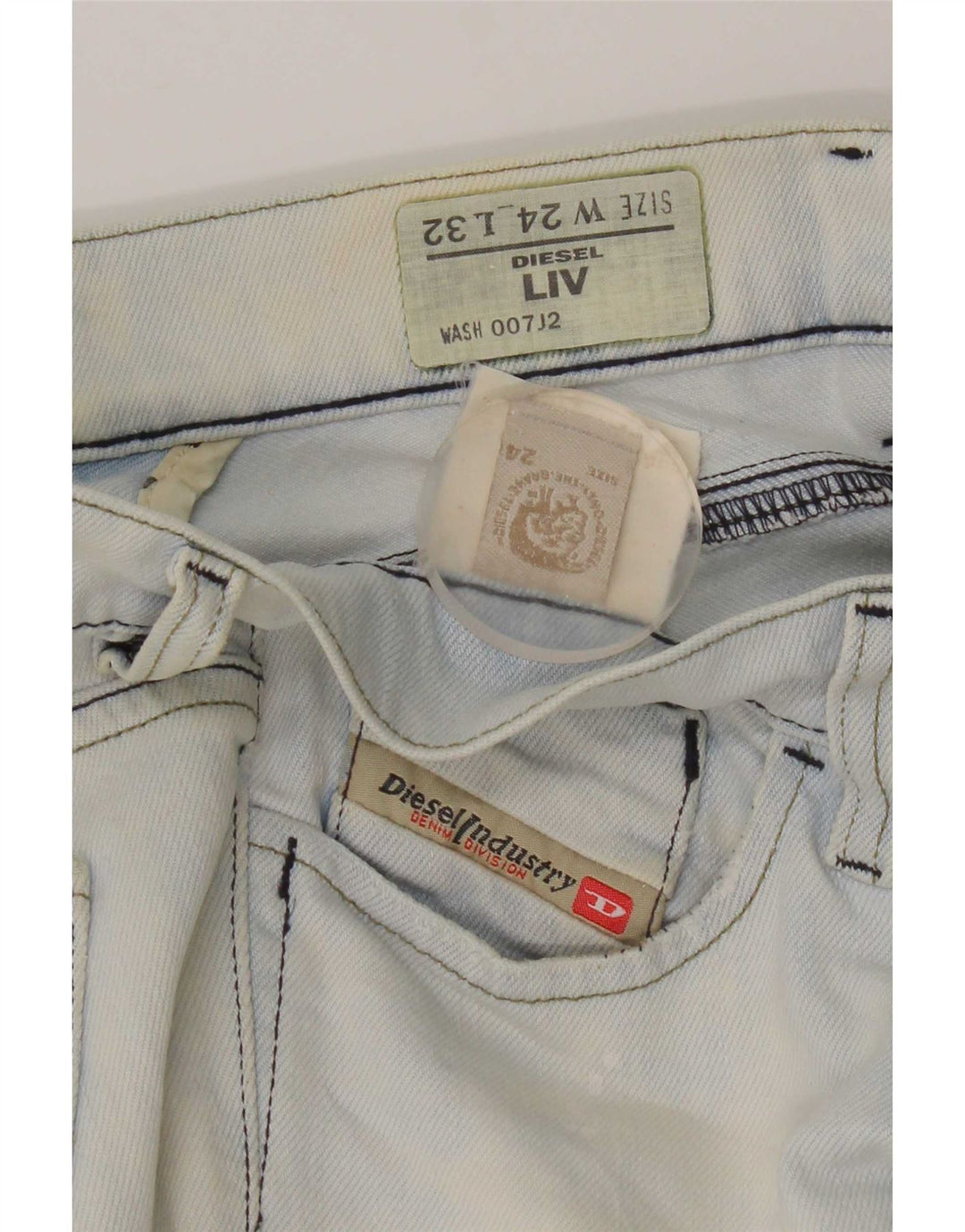Diesel Womens Liv Slim Jeans W24 L32 Blue
