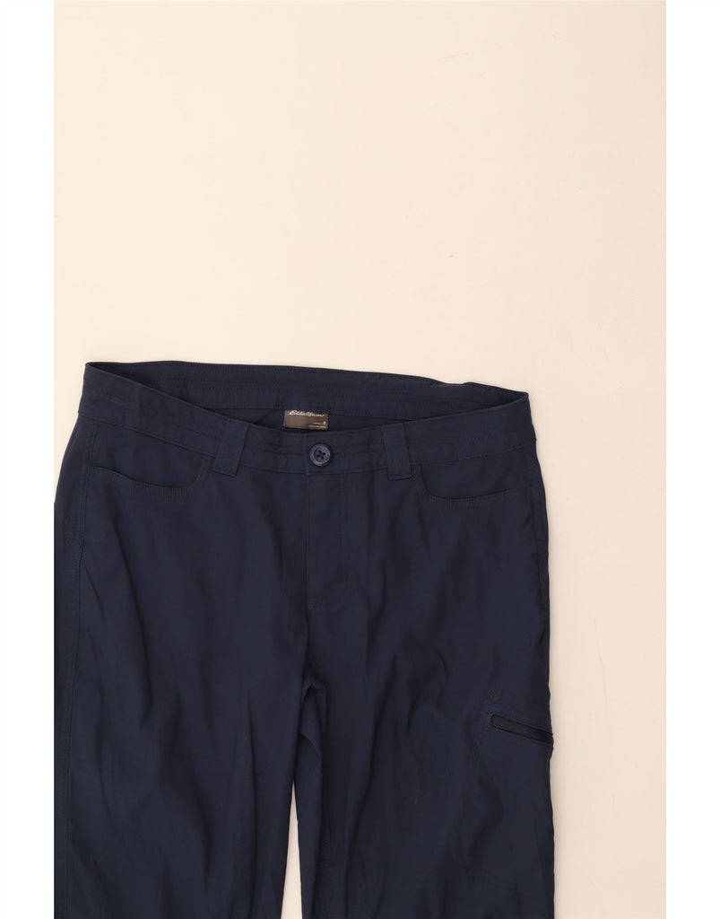 EDDIE BAUER Womens Capri Cargo Trousers US 8 Medium W32 L20 Navy Blue Vintage Eddie Bauer and Second-Hand Eddie Bauer from Messina Hembry 