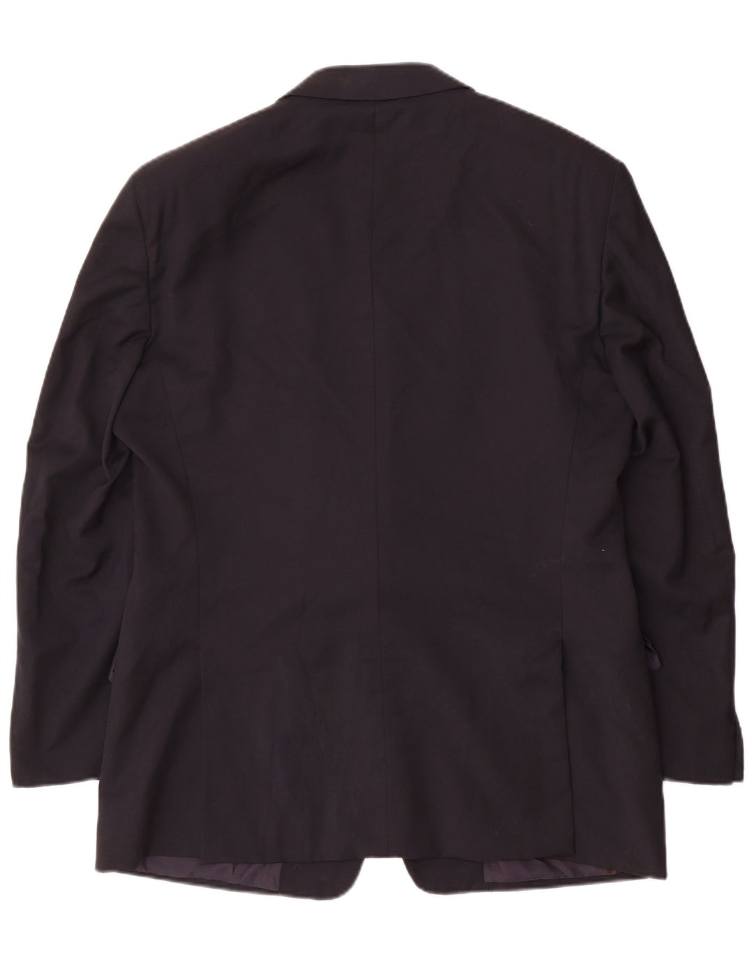 Valentino Mens 2 Button Blazer Jacket IT 52 XL Navy Blue Wool