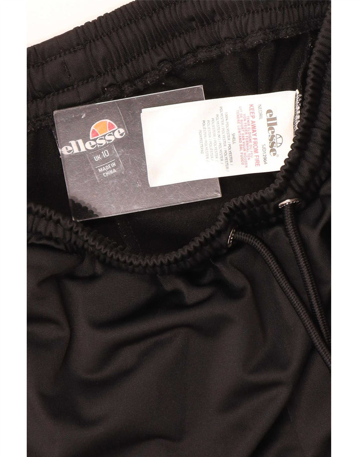 Ellesse Womens Sport Shorts UK 10 Small Black Polyester