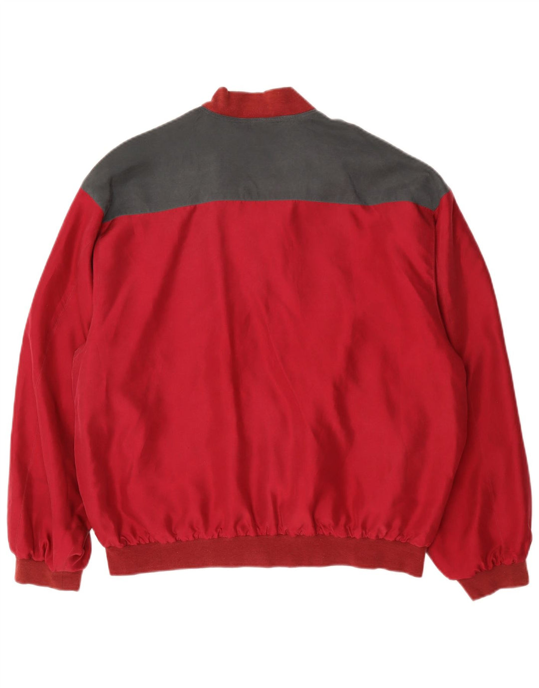 C&A Mens Loose Fit Bomber Jacket EU 48/50 Medium Red Argyle/Diamond Silk