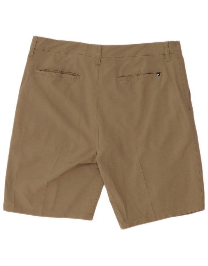 Hurley Mens Chino Shorts W34 Large Khaki Polyester