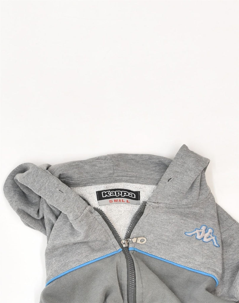 KAPPA Mens Zip Hoodie Sweater Small Grey Cotton | Vintage | Thrift | Second-Hand | Used Clothing | Messina Hembry 