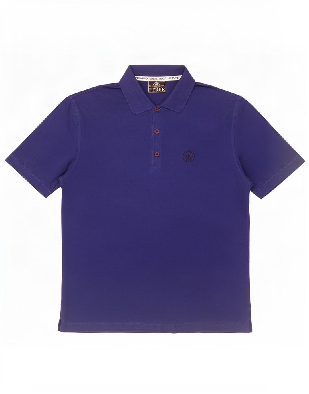 Gianfranco Ferre Mens Polo Shirt XL Blue Cotton