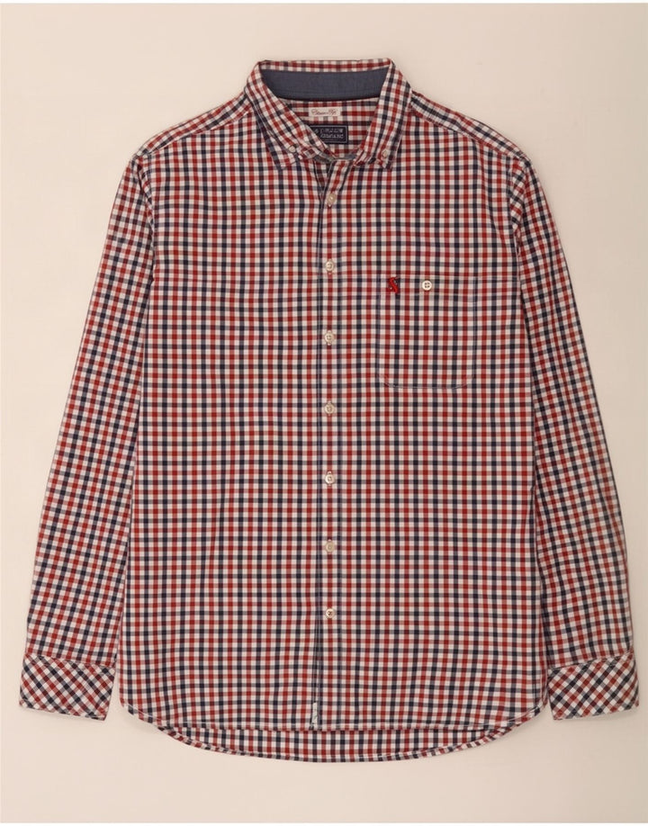 Joules Mens Classic Fit Shirt Medium Multicoloured Gingham Cotton