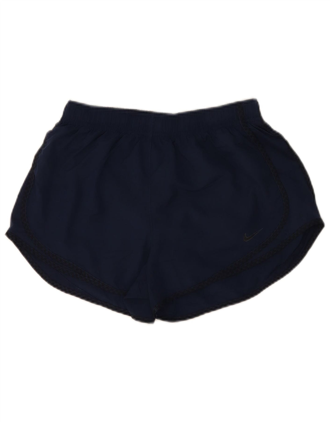 Nike Womens Dri Fit Sport Shorts UK 12 Medium Navy Blue Polyester