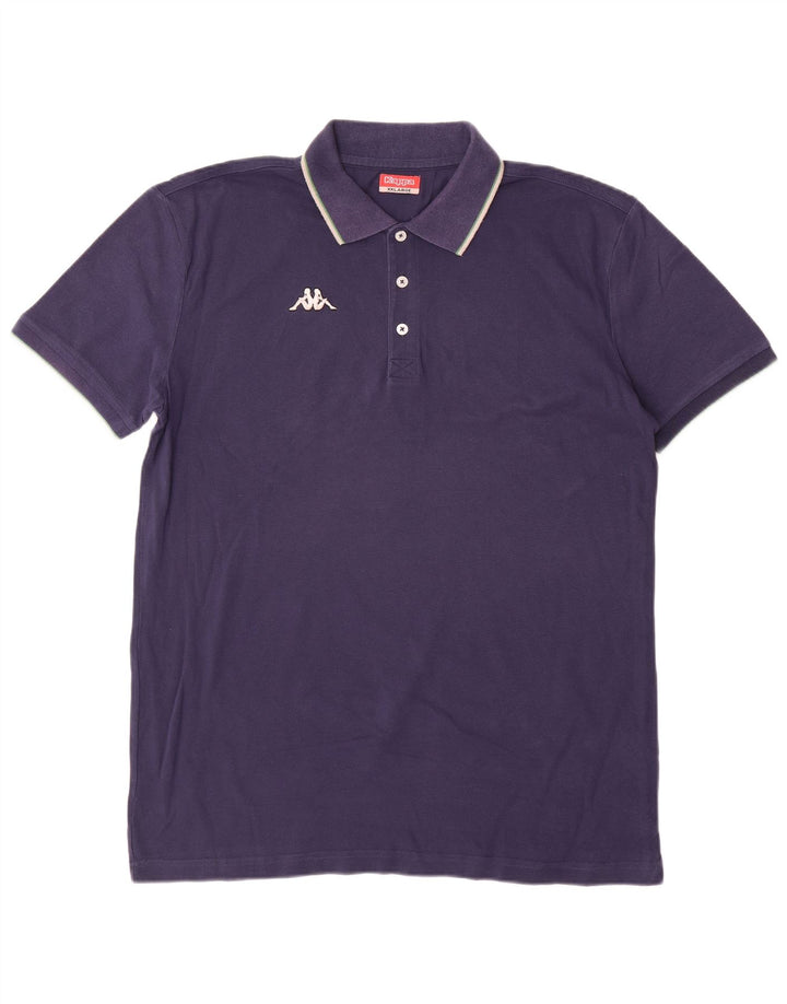 Kappa Mens Polo Shirt 2XL Navy Blue Cotton