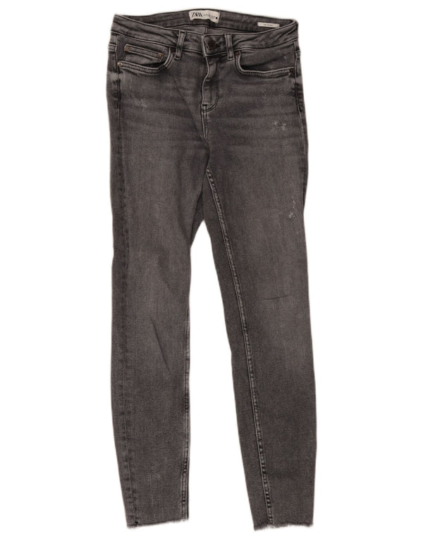 Zara Womens Skinny Jeans EU 38 Small W28 L28 Grey