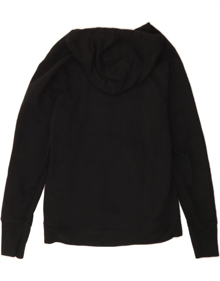CHAMPION Womens Graphic Hoodie Jumper UK 14 Medium Black Polyester Vintage Champion and Second-Hand Champion from Messina Hembry 