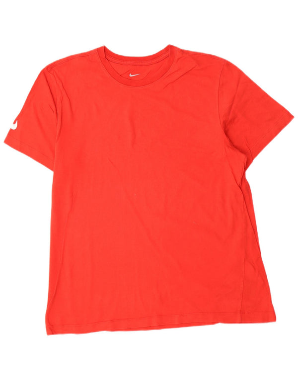 Nike Mens T-Shirt Top Large Red Cotton