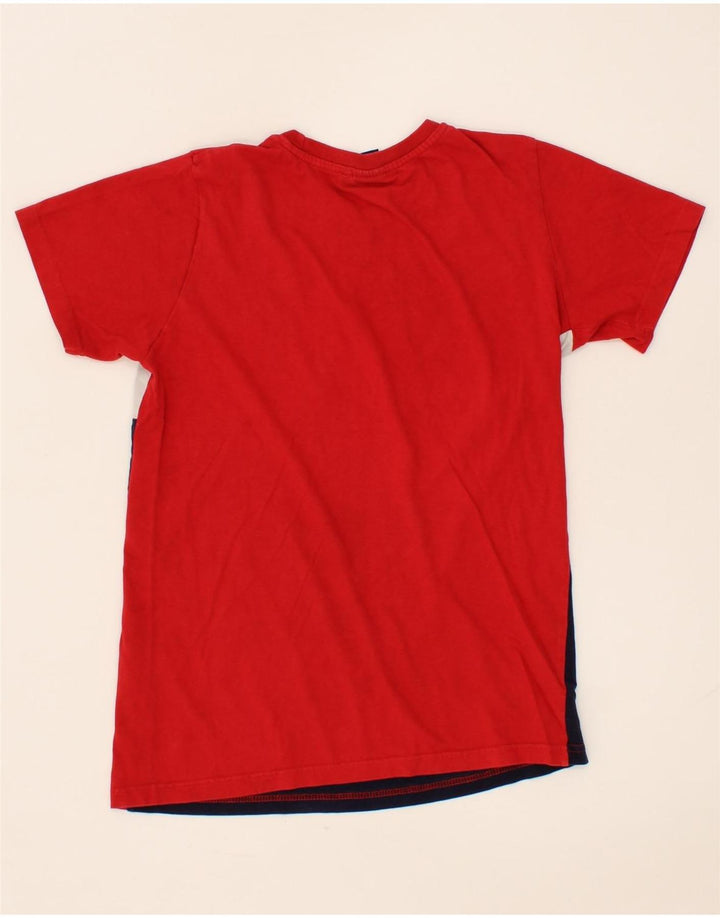 FILA Boys Graphic T-Shirt Top 11-12 Years Red Colourblock Vintage Fila and Second-Hand Fila from Messina Hembry 