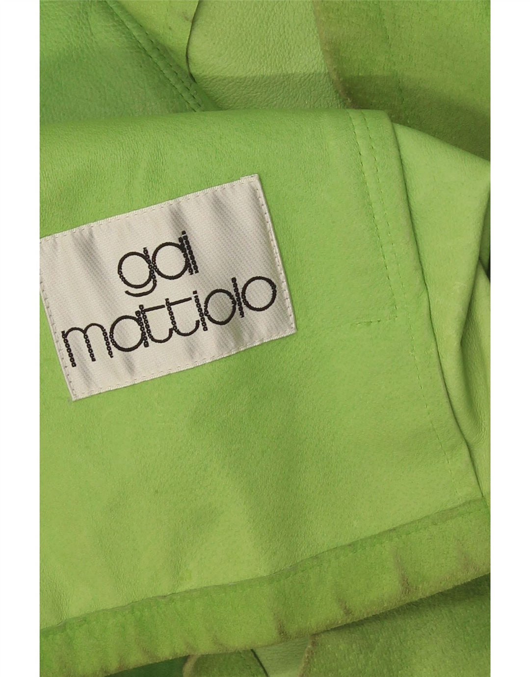 Gai Mattiolo Womens Suede Jacket UK 16 Large Green