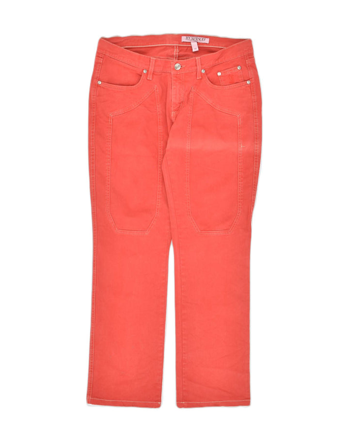 JECKERSON Womens Straight Jeans W34 L30 Red Cotton | Vintage Jeckerson | Thrift | Second-Hand Jeckerson | Used Clothing | Messina Hembry 