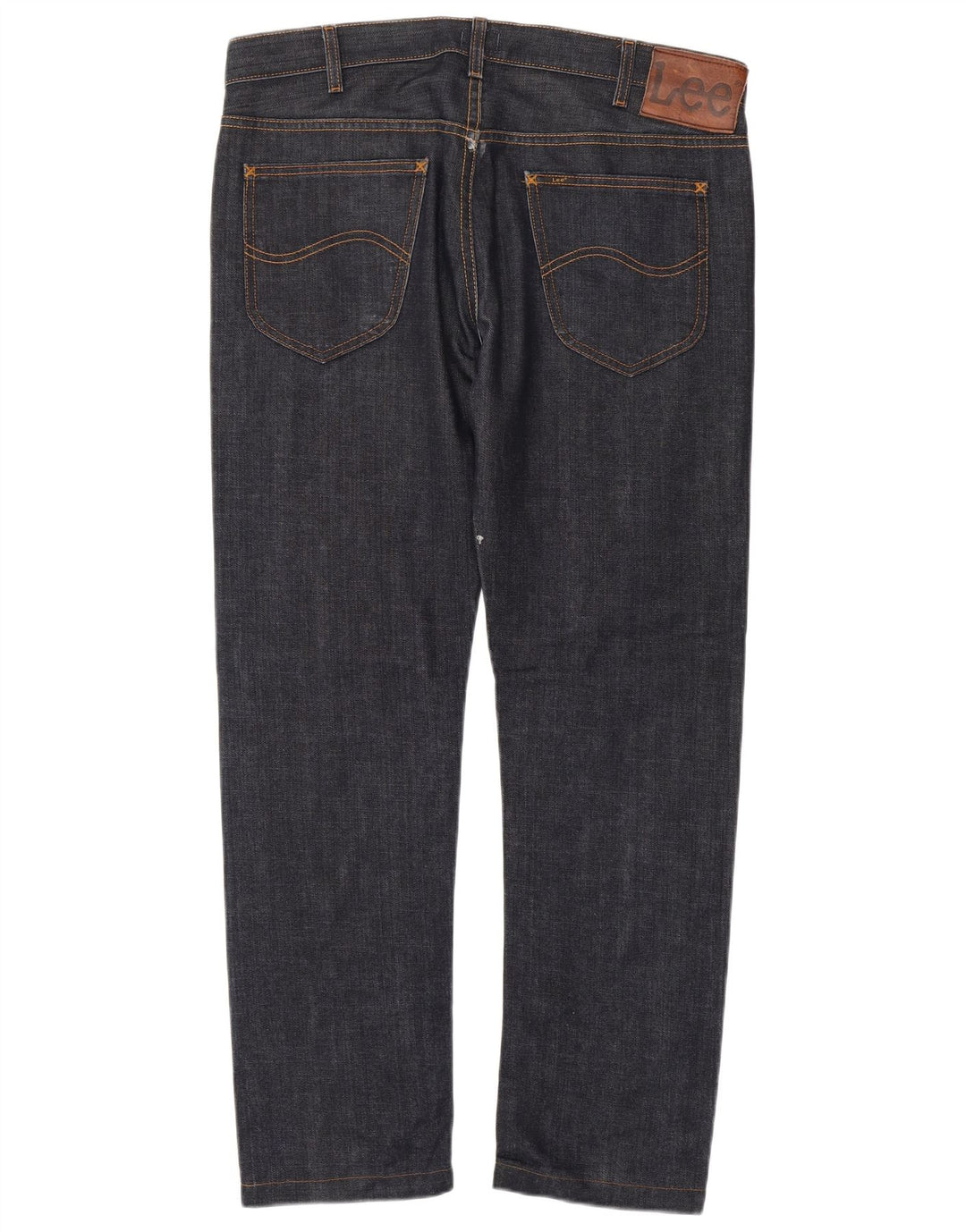 Lee Mens Daren Straight Jeans W34 L32 Navy Blue Cotton