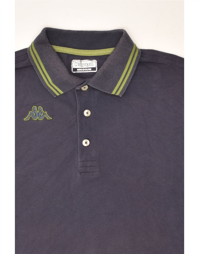 KAPPA Mens Polo Shirt Medium Navy Blue Cotton | Vintage Kappa | Thrift | Second-Hand Kappa | Used Clothing | Messina Hembry 