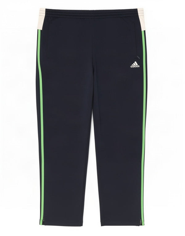 Adidas Mens Tracksuit Trousers UK 42/44 Large Navy Blue Colourblock
