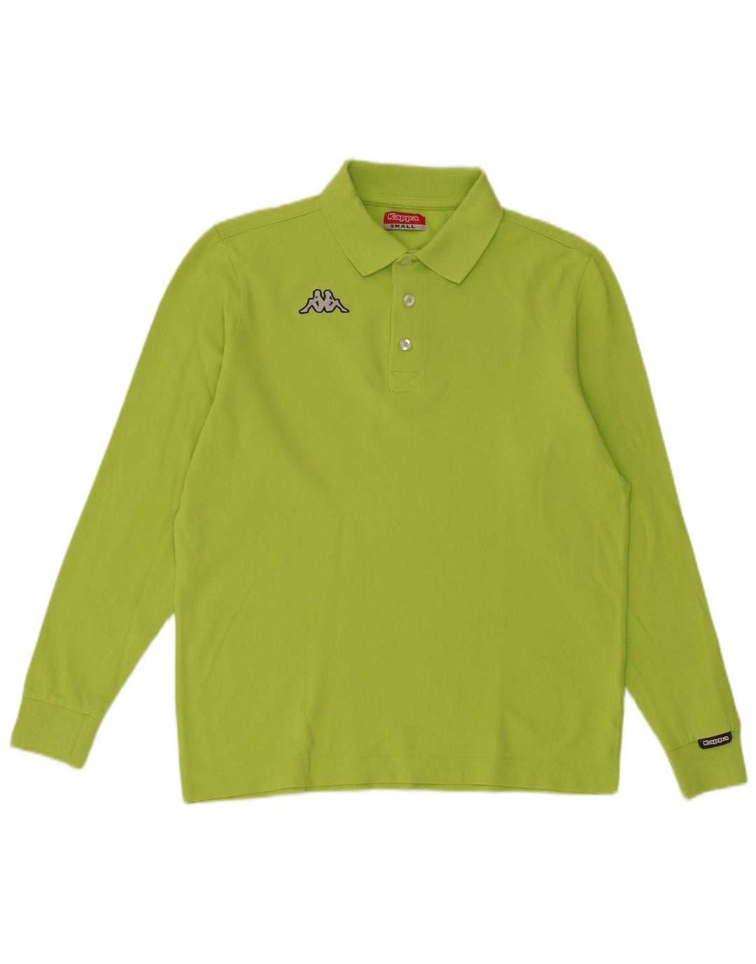 Kappa Mens Long Sleeve Polo Shirt Small Green