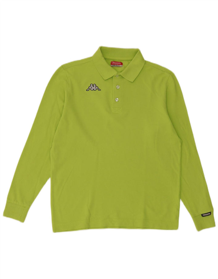 Kappa Mens Long Sleeve Polo Shirt Small Green