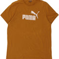 Puma Mens Graphic T-Shirt Top 2XL Brown Cotton