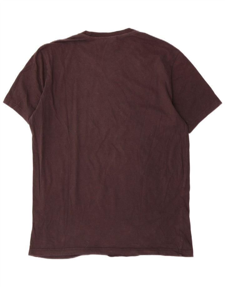 Champion Mens Graphic T-Shirt Top Large Brown