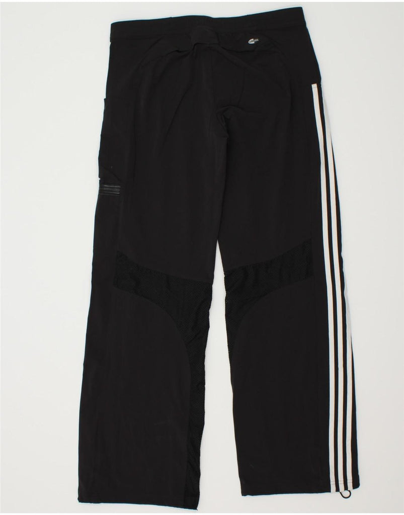 ADIDAS Womens Clima 365 Tracksuit Trousers UK 14 Large Black Polyester | Vintage Adidas | Thrift | Second-Hand Adidas | Used Clothing | Messina Hembry 