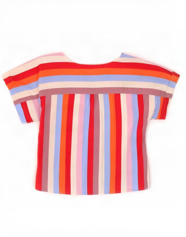 Marks & Spencer Womens Crop Shirt Blouse UK 10 Small Multicoloured