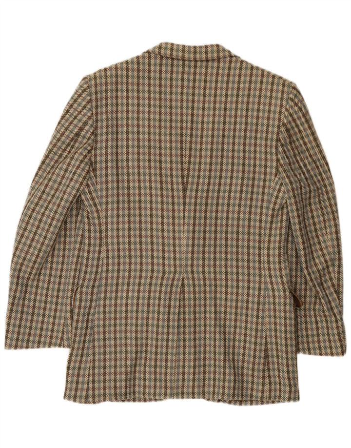 Aquascutum Mens 2 Button Blazer Jacket UK 36 Small Multicoloured Cashmere