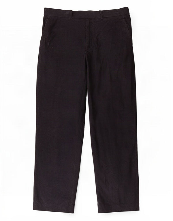 Marks & Spencer Mens Straight Corduroy Trousers W36 L31 Navy Blue Cotton