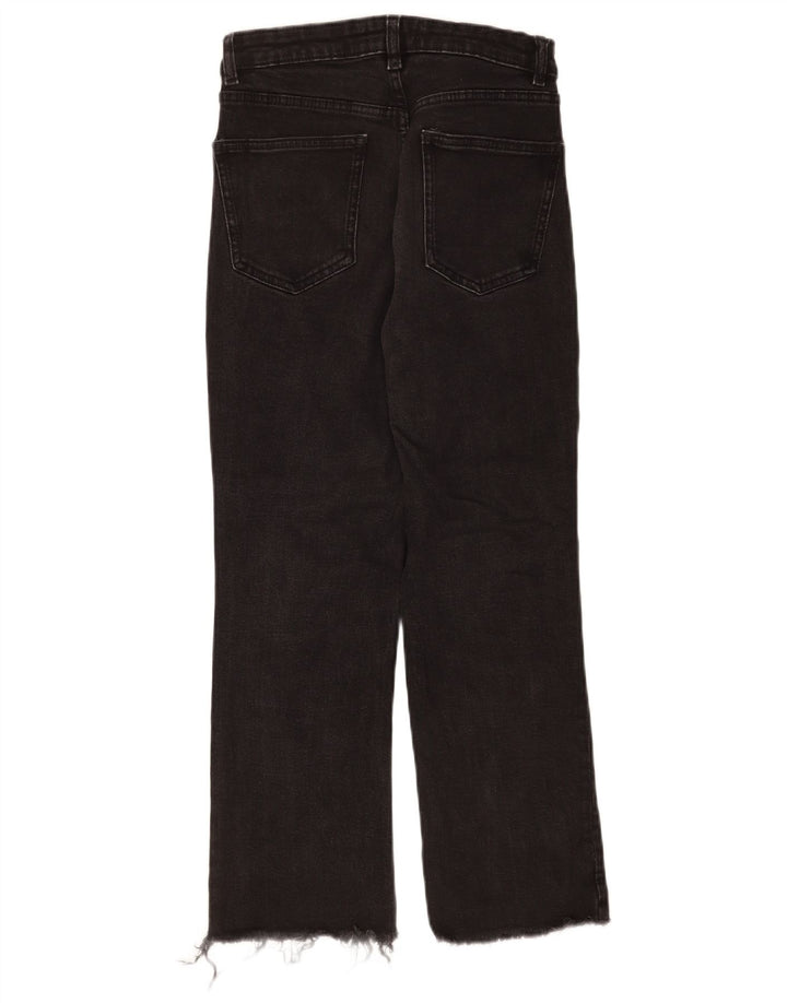 Zara Womens Straight Jeans EU 40 Medium W30 L25 Black