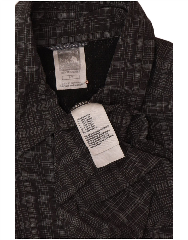 THE NORTH FACE Mens Shirt Small Grey Check Nylon