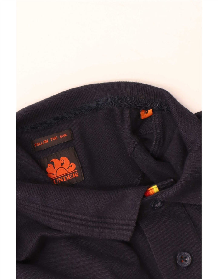 Sundek Mens Polo Shirt Medium Navy Blue Cotton