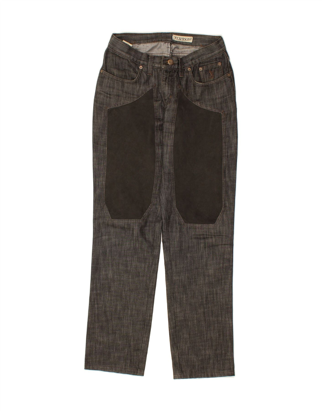 JECKERSON Womens Tapered Jeans W29 L30 Grey Cotton Vintage Jeckerson and Second-Hand Jeckerson from Messina Hembry 