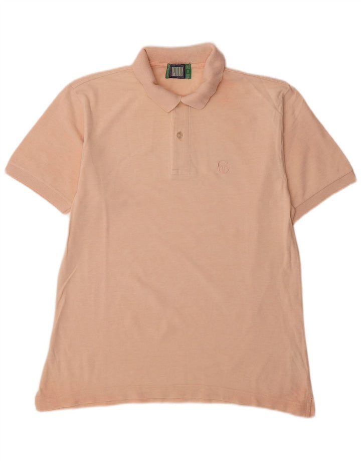 Sergio Tacchini Mens Polo Shirt Medium Pink Cotton