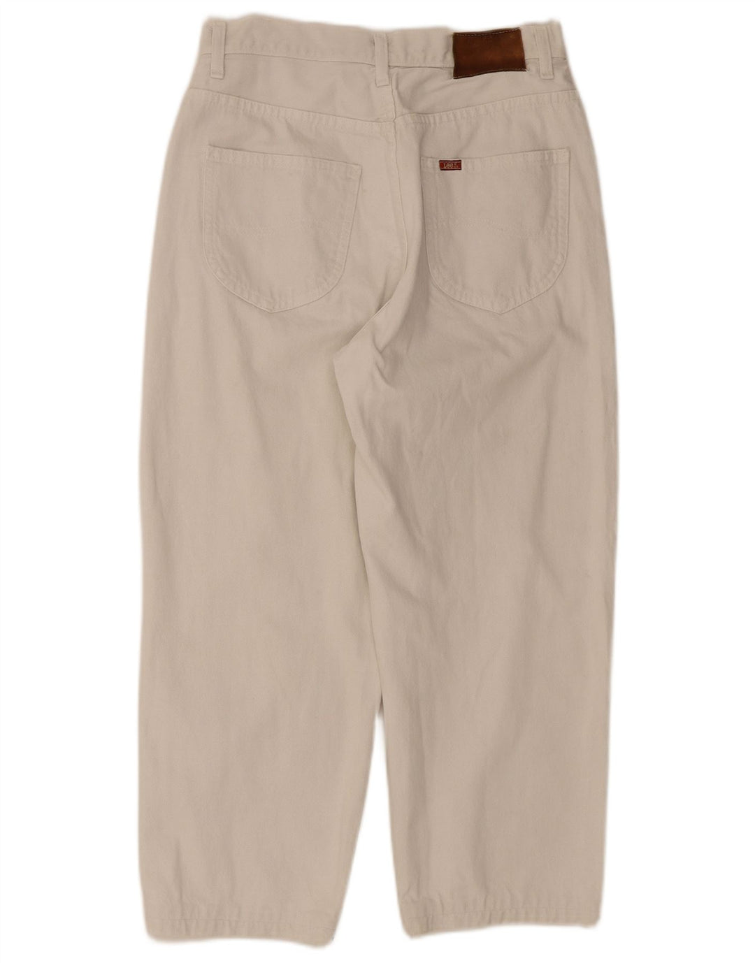 Lee Mens Riders Cropped Jeans W33 L24 White Cotton
